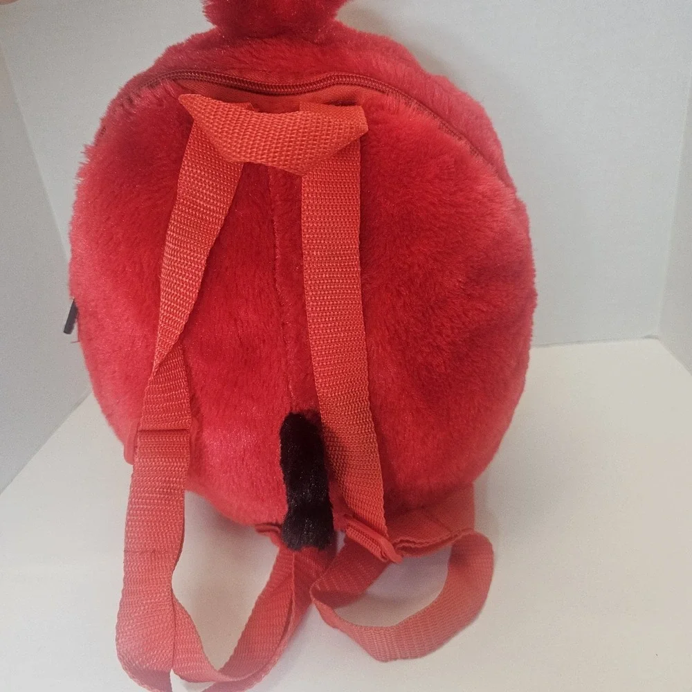 Angry Birds Red Plush Backpack Red Bird Character Kids Mini Backpack‎ Bag